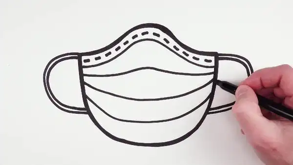 n95口罩简笔画画法 n95口罩简笔画