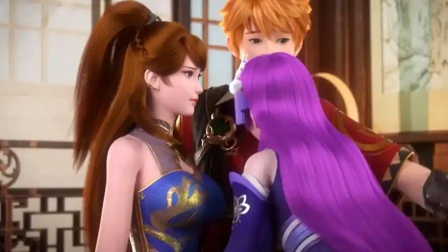 妖神记:紫芸不介意闺蜜一起共享聂离!