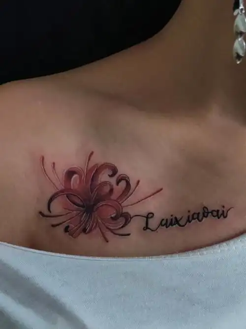 彼岸花_纹身图案手稿图片_谢大拿的纹身作品集