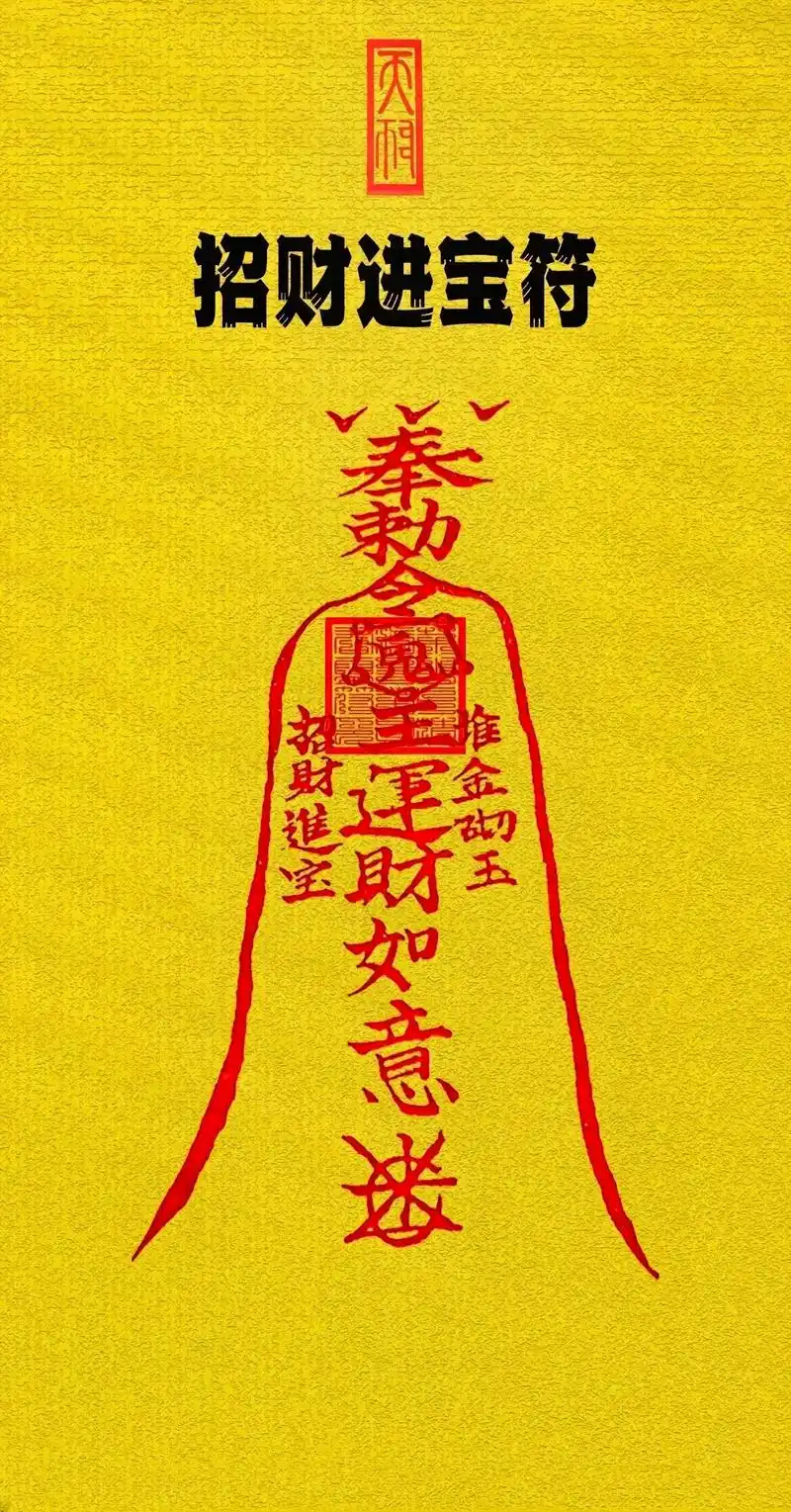 有缘人自取 手机壁纸.招财进宝符 增财纳福,消除霉运.经商涨 - 抖音