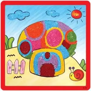 创意纸绳画儿童手工制作材料包幼儿园diy粘贴画 绳子艺术玩具包邮