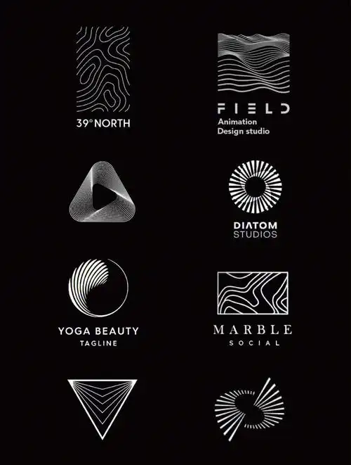 logo设计流畅线条的高级感极致演变