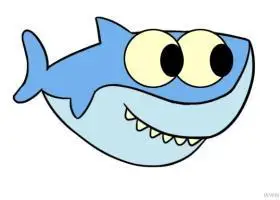 大鲨鱼儿童画怎么画 大鲨鱼简笔画步骤