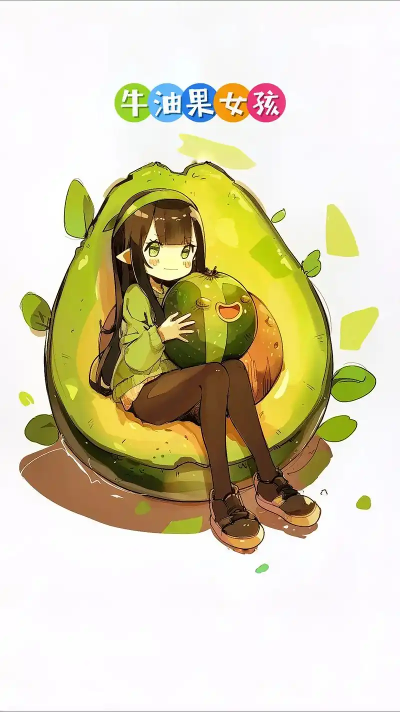 可爱漫画小女孩高清壁纸.