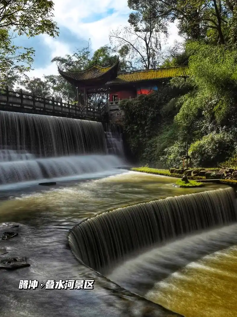 腾冲叠水河‖我国唯一城市火山堰塞瀑布