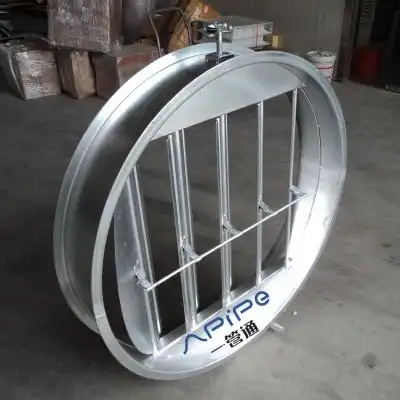 厂家直销:圆形风阀/风管蝶阀/多叶调节阀/风量调节阀(带法兰边)