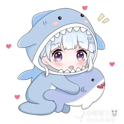 卡通头像  #超可爱的简笔画  #头像分享  #头像约稿  #小鲨鱼