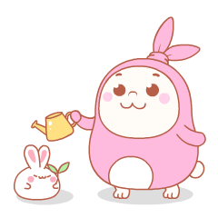 歪叽兔happytoo卡通兔子吉祥物形象设计微信动态表情包设计-古田路9号