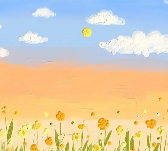 治愈系朋友圈背景动漫图 身披春日阳光去拥抱你