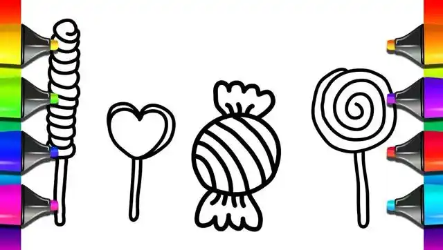 亲子简笔画:爱跳功夫棒棒糖