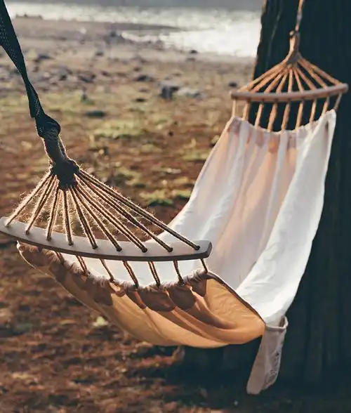 三只小驴加厚帆布户外吊床侧翻秋千露营野外便携吊床儿童家用羽俙碧