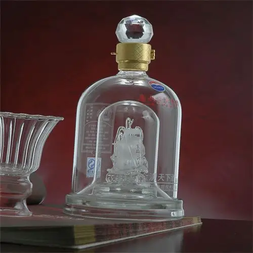 生产厂家】异形手工艺玻璃白酒瓶高档水晶玻璃酒瓶生产厂家批发价格