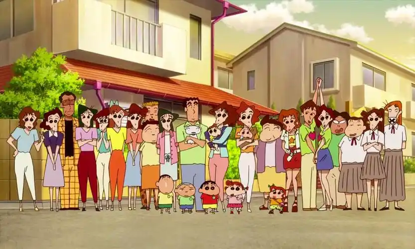 求这张蜡笔小新全家福!