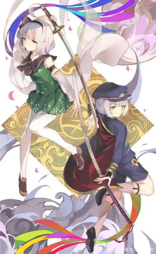 二次元动漫女生闺蜜壁纸