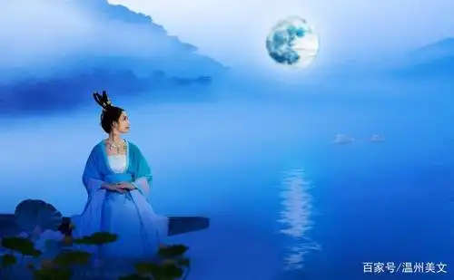 月下思慕佳人,愁颜望月沉