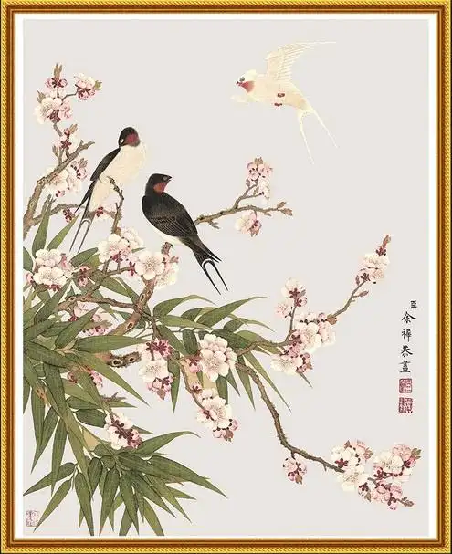 【工笔画素材篇】唯美的花鸟工笔画