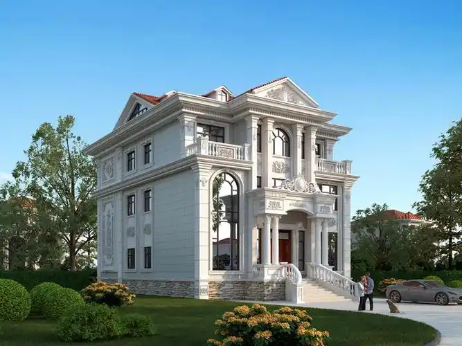 图纸名称:豪华三层复式别墅设计图,高端大气,布局合理,有钱人的首选