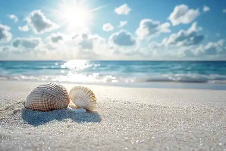 漂亮的海洋贝壳图片