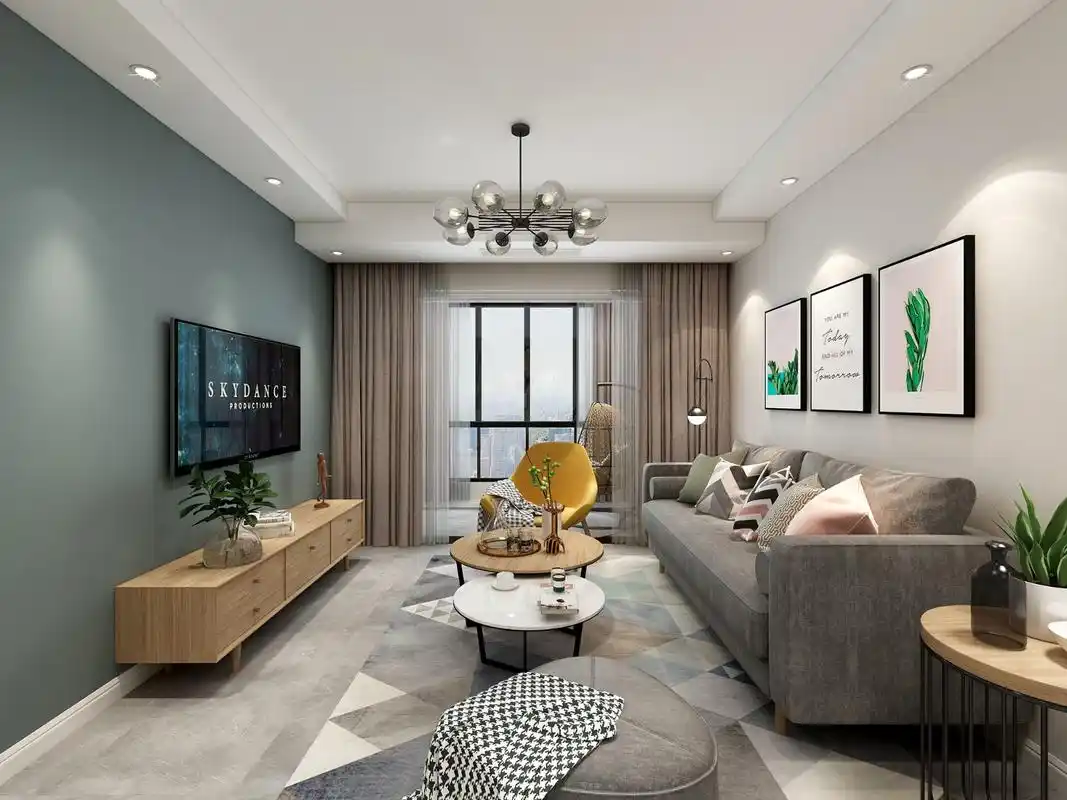 105㎡北欧风格小清新,如此绚丽绽放,小户型装修值得参考