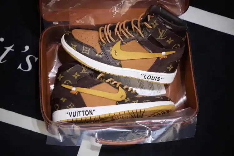 off-white x 联名路易威登lv推出aj1篮球鞋