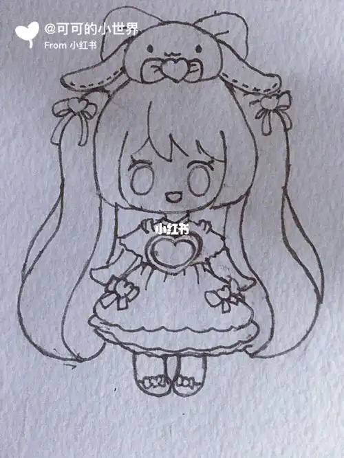 云朵绒绒妮姆迷你世界简笔画卡通简笔画