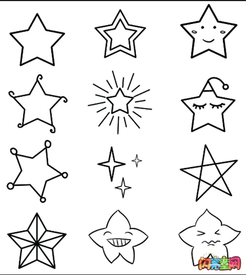 风景简笔画简笔画大全星星夜空简笔画闪图星空简笔画教程星空简笔画
