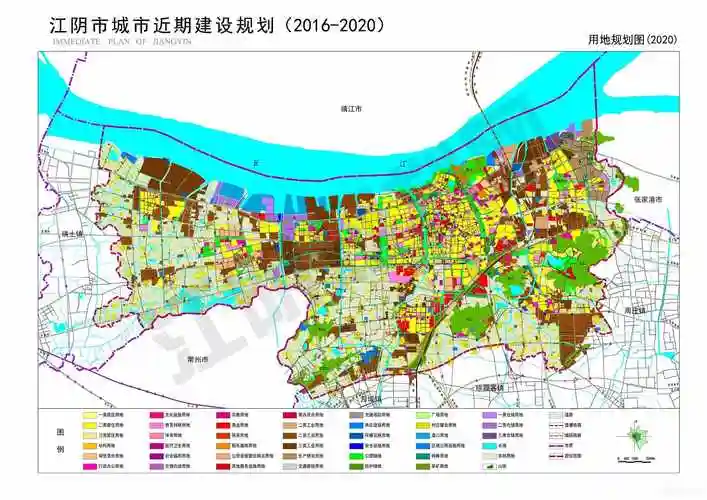 江阴市用地规划图 2020年江阴卫星区域地图江苏省无锡市江阴市原图