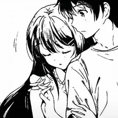 黑白情侣漫头:一个账号而已 你还_情侣头像_我要个性网