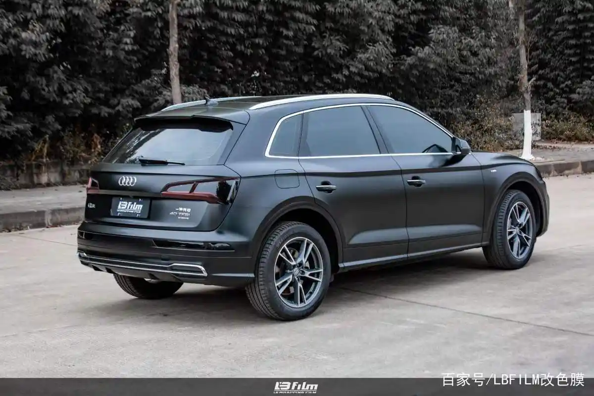 奥迪-q5l全车贴膜lbfilm改色膜陶瓷黑