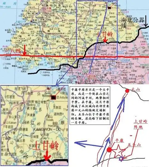美军纠集6万人硬是啃不下来,图解上甘岭战役的地理布局
