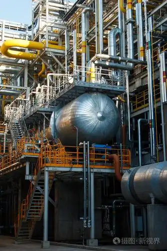 工厂石油和天然气炼油工业.石化厂区概念