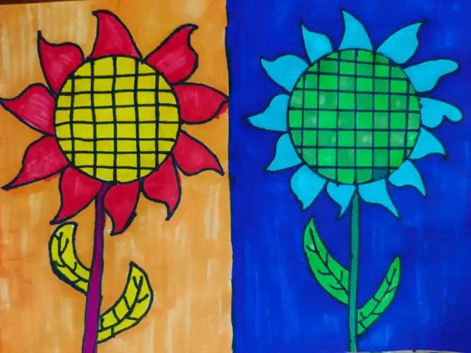 人教版四年级美术上册色彩的冷与暖