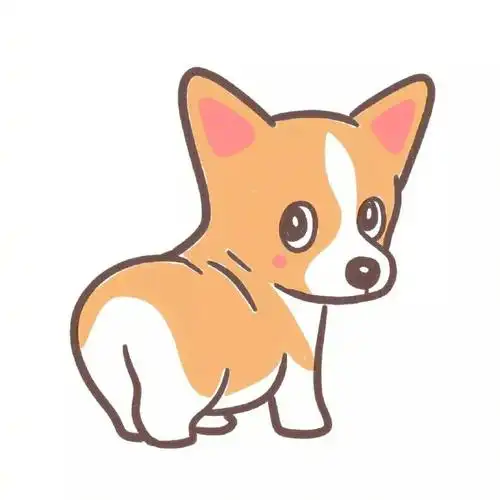 小柯基简笔画步骤图 萌萌哒小狗狗