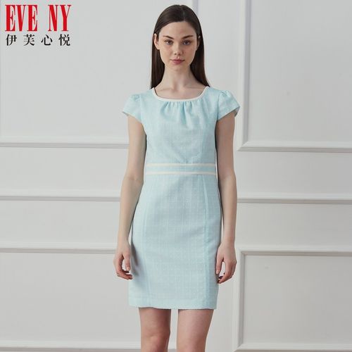 eveny伊芙心悦春夏季天猫女装职业淑女清连衣裙