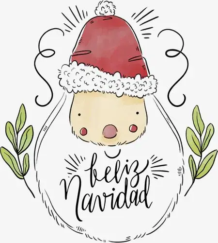 手绘水彩圣诞老人海报png素材下载_高清图片png格式(编号:19253070)