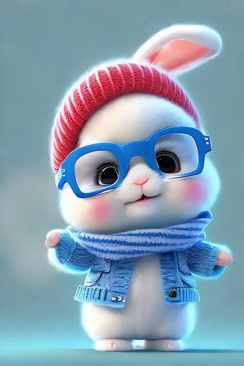 萌萌兔手机壁纸让你的手机充满温暖气息