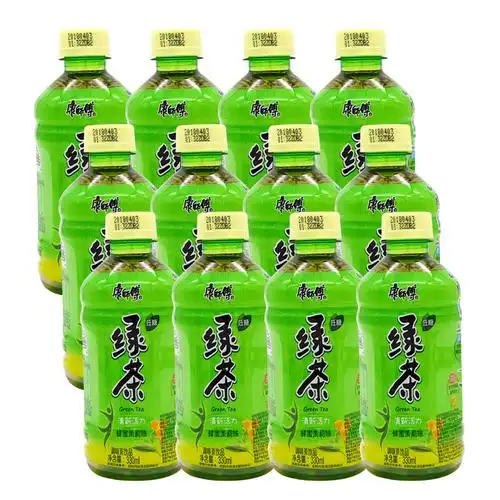 康师傅绿茶低糖蜂蜜茉莉味330ml12瓶迷你小瓶装饮料