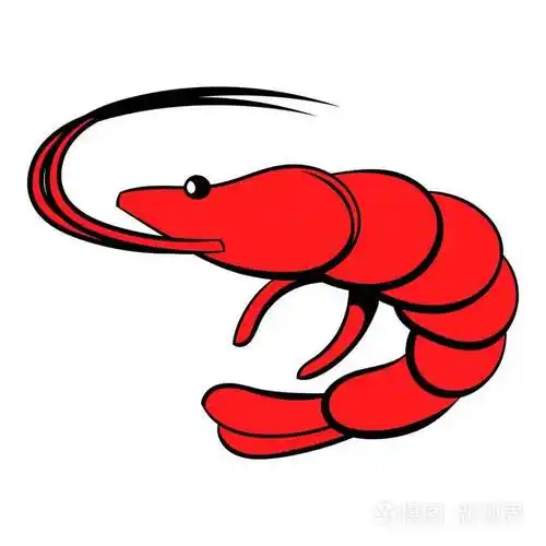虾图标卡通
