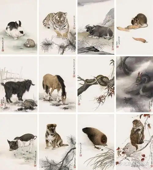 十二生肖作品都哪些名家画过,都成交多少