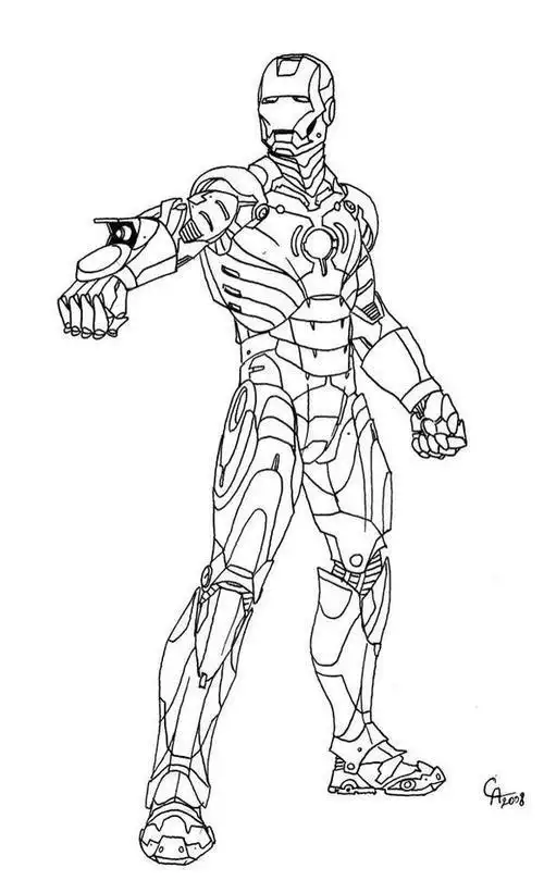 复联4钢铁侠怎么画钢铁侠简笔画步骤教程复仇者联盟4所有人物简笔画