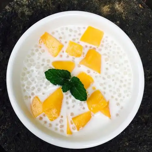 以梦为马oo做的芒果椰汁西米露