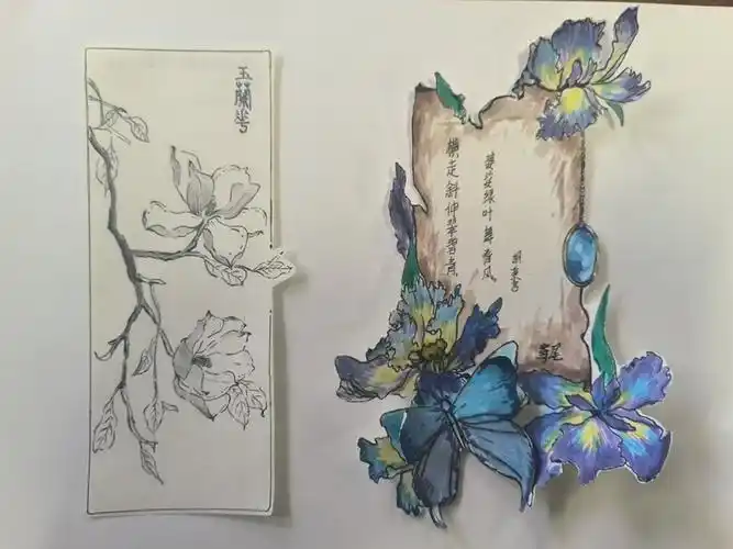 机械电子工程学院开展绿意书香签映春韵绿色阅读书签创作活动