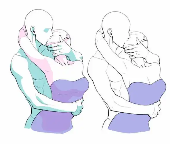 【良心分享】如何画甜蜜接吻cp