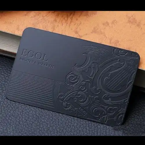 高端不锈钢哑黑镂空金属卡片贵宾储值拉丝磨砂会员铝卡定制作