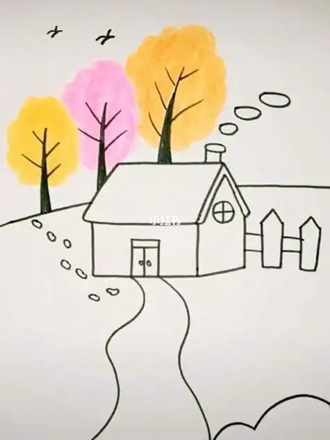 美丽家乡简笔画美丽家乡简笔画大全