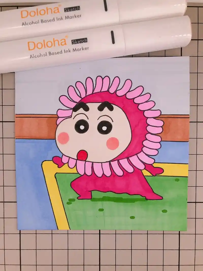 附步骤图.马克笔:多乐绘128色 - 抖音