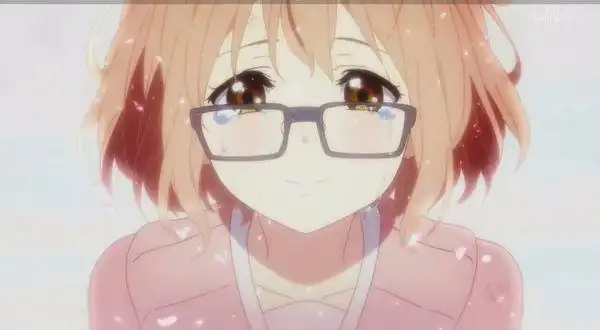 二次元美少女边哭边笑的图片