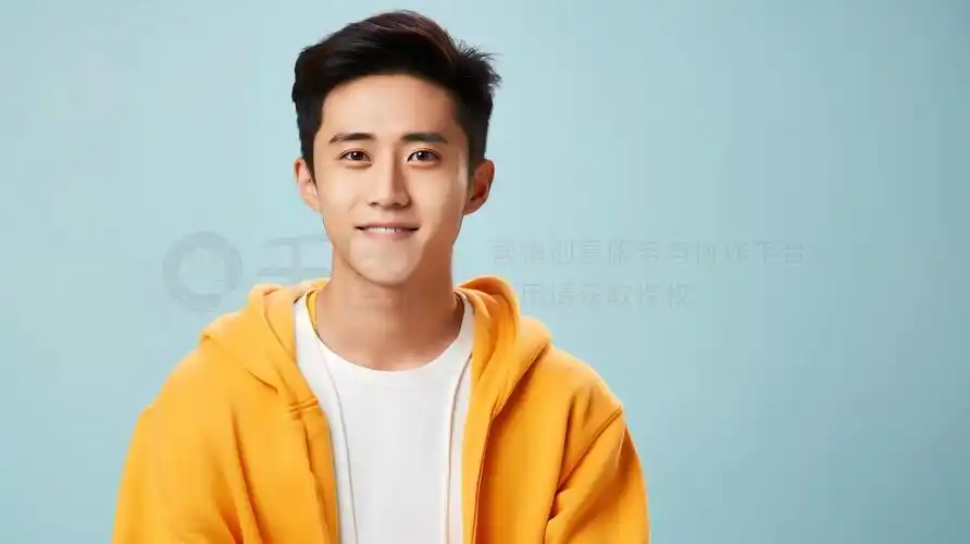 活力男性运动场景人像摄影图在照片中,一名25岁的中国男子穿着休闲服