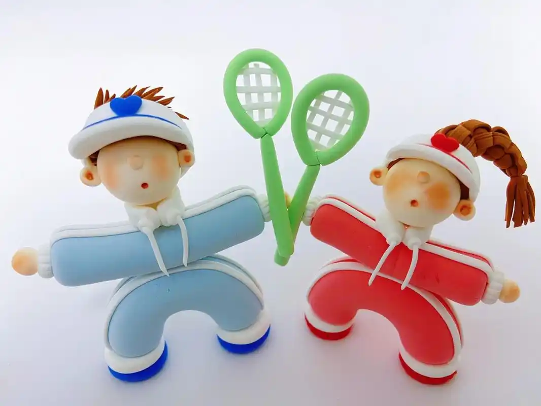 粘土小人|运动风小情侣