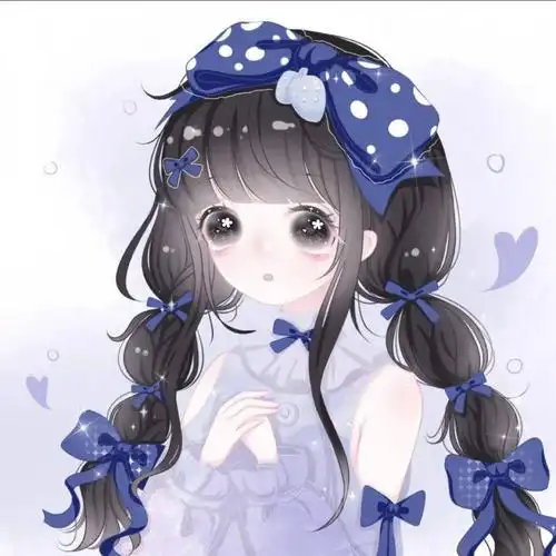 仙气可爱动漫女生头像_百花